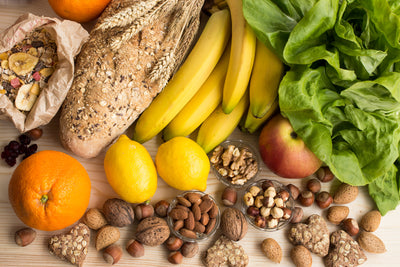 A group of veggies, fruits, and nuts that contain Isoleucine