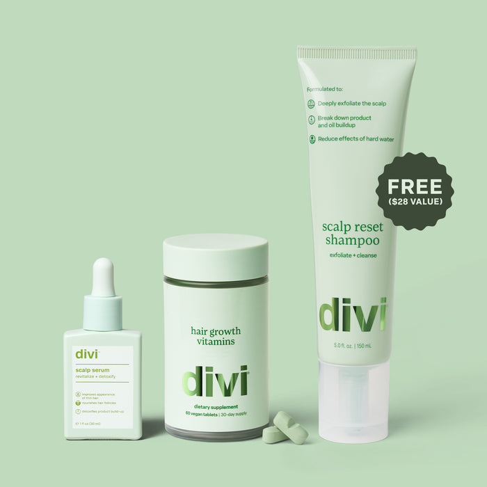 Divi Growth Care™ System | Inside-Out Care for Thinning Hair