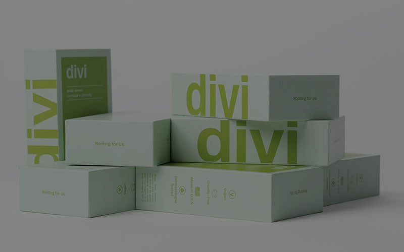 A bundle of Divi's Scalp Serum boxes