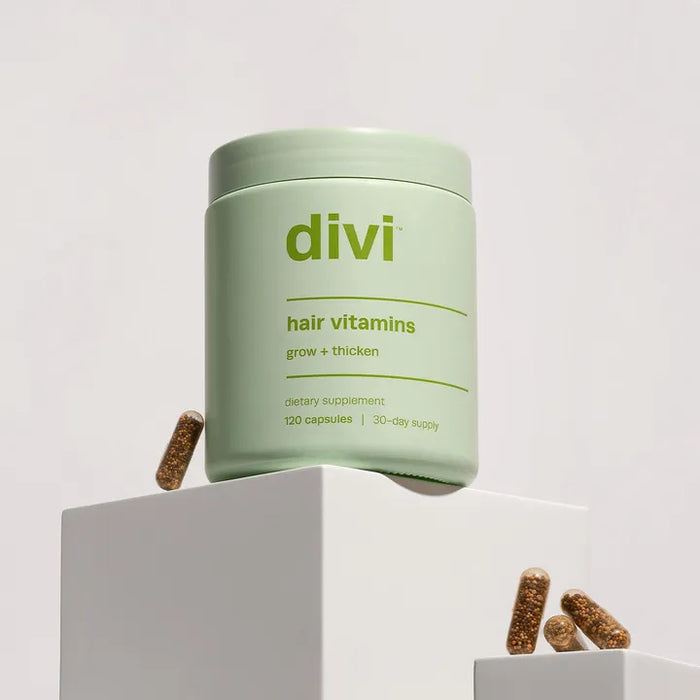 Divi Hair Vitamins Hair Supplement Formulated For Thicker, Fuller Hair