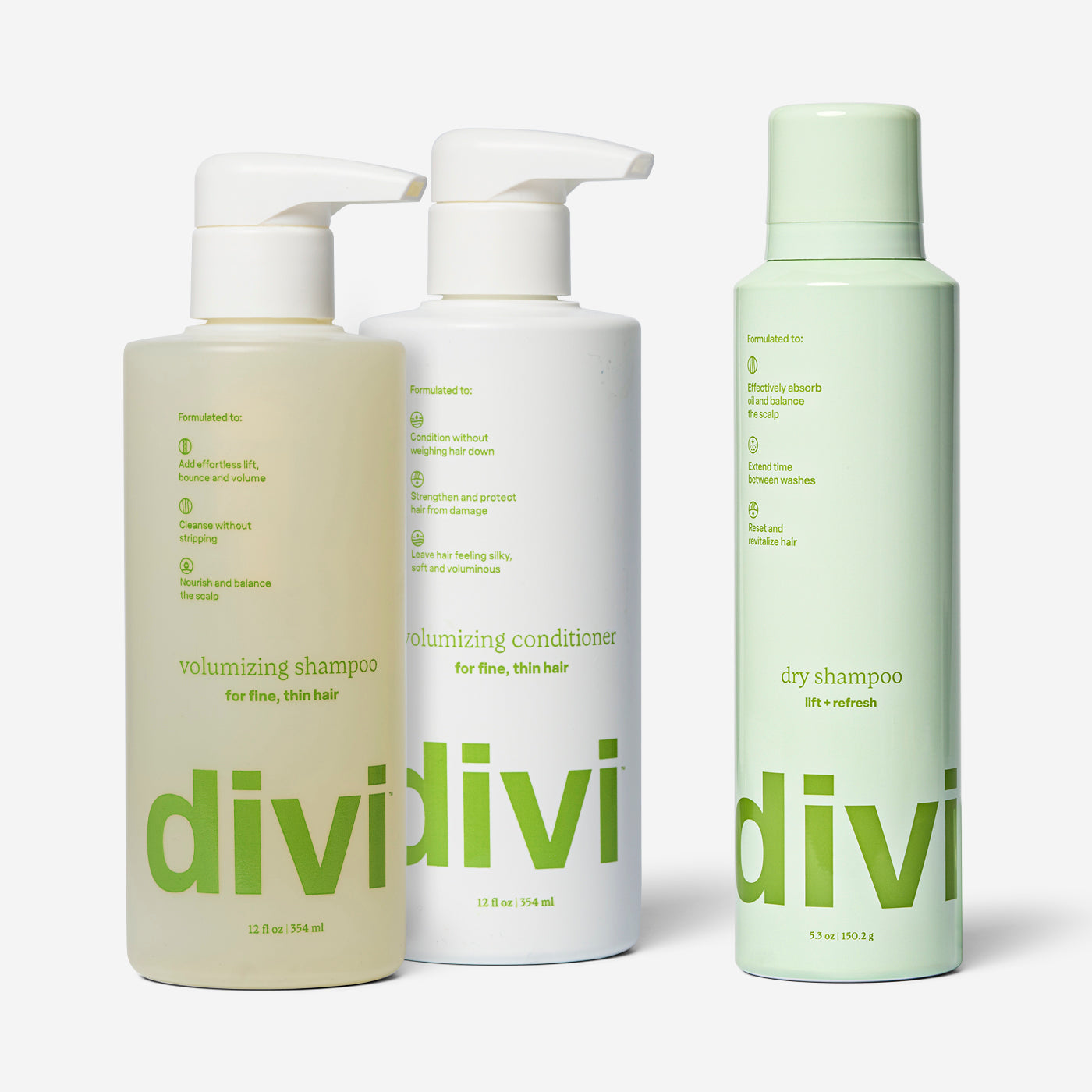 Volume Rescue Trio | Volumizing Shampoo, Conditioner & Dry Shampoo
